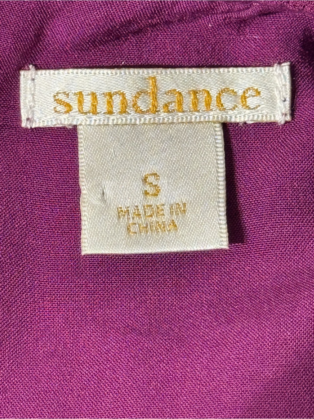 Sundance Boho Purple Crochet Lace Ruffle Midi Dress⁠  size Small - Picture 9 of 9
